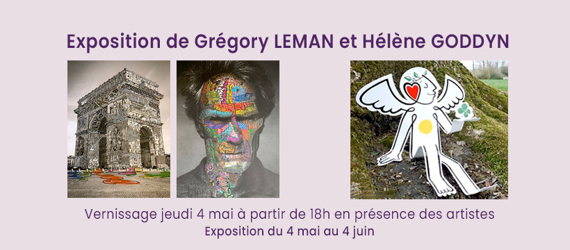 exposition helene goddyn et grégory Leman à la galerie Septentrion de Marcq-en-Baroeul. Du 4 mai au 4 juin 2023